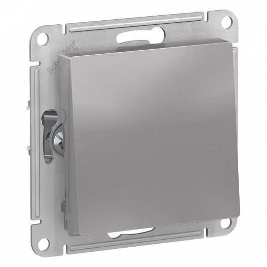 Systeme Electric AtlasDesign Aqua Алюминий Переключатель 1-клавишный IP44, сх.6, 10АХ, механизм
