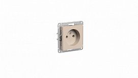 SE AtlasDesign Песочный Розетка б/з без шторок, 16А, механизм ATN001241