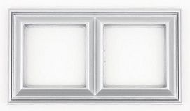 Рамка 2-ая Алюминий EcoProfi DECO JUNG EPD482AL