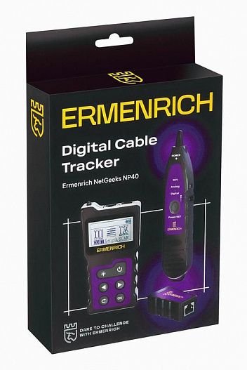 Тестер кабельный многофункциональный NetGeeks NP40 фиолет. Ermenrich 84549