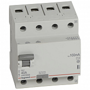 Legrand RX3 УЗО 4P 100мА 40А (AC)