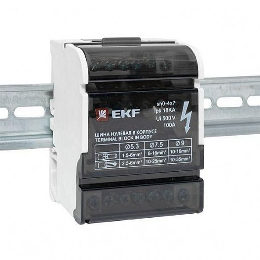 Шина нулевая в корпусе 4х7 EKF sn0-4x7