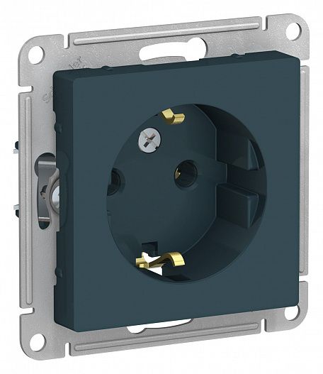 SE AtlasDesign Изумруд Розетка с/з, 16А, механизм