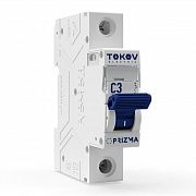 Выключатель автоматический модульный 1п C 3А 6кА PRIZMA TOKOV ELECTRIC TKE-PZ60-MCBI-1-3-C