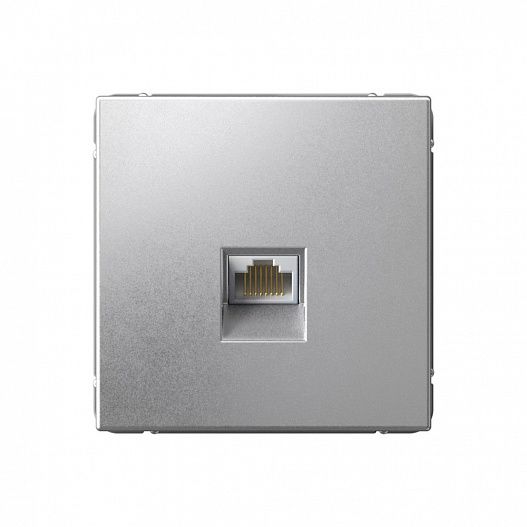 Systeme Electric ArtGallery Алюминий Розетка компьютерная RJ45, кат. 6A, механизм