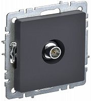 Розетка телевизионная оконечная TV  Brite  графит IEK BR-A10-O-K53