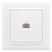 Розетка компьютерная 1-м СП Минск RJ45 бел. Basic EKF ERK01-035-10