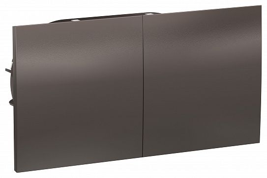 SE AtlasDesign Мокко Розетка с/з двойная, со шторками, с крышкой, 16А, в сборе