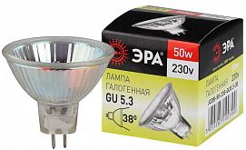 Лампа галогенная GU5.3-JCDR (MR16) -50W-230V-Cl ЭРА C0027365