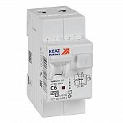 Выключатель автоматический дифференциального тока 2п OptiDin D63-22C6-AC-У3 C6 30мА 4.5кА с защитой от сверхтоков КЭАЗ 328103