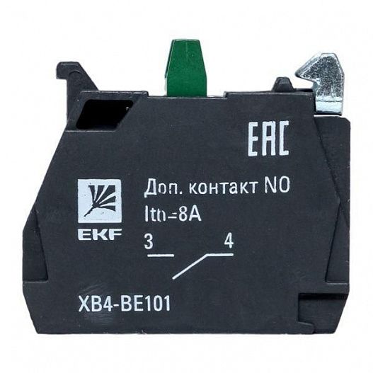 Контакт дополнительный NO зел. PROxima EKF XB4-BE101