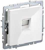 Розетка компьютерная  RJ45 кат.6 BRITE  бел. IEK BR-K10-2-K01