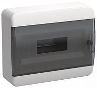 Корпус ЩРН-П-12 TEKFOR IP41 черн. прозр. дверь пластик. IEK TF5-KP12-N-12-41-K01-K03