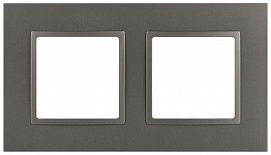 Рамка 2-м Elegance 14-5012-16 Classic для розеток и выключателей титан Эра Б0065825