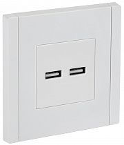 IEK FORTE&PIANO Белый Розетка USB A+A 3,1А FP249