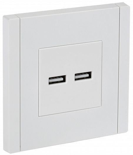IEK FORTE&PIANO Белый Розетка USB A+A 3,1А FP249