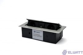 Люк белый 2 розетки+USB+TYPE-C+Rj45