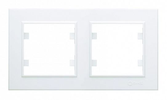 Рамка 2-м Karea горизонт. бел. Makel 56001702