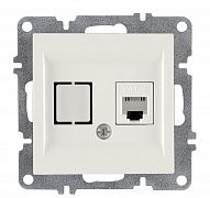 Розетка телефонная 1вых. СП 1мод. LAVIN/KAREN RJ45 кат.3 механизм бел. ARVIA 50 01 1000 221