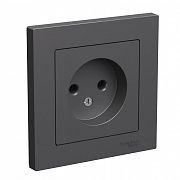 Systeme Electric AtlasDesign Базальт Розетка б/з, 16А, в сборе ATN001440