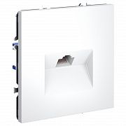 Розетка компьютерная встраиваемая VOLTUM S70 RJ45 кат.6, (белый матовый)