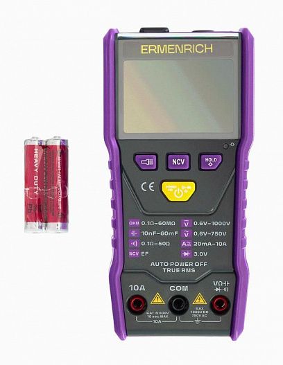 Мультиметр цифровой Zing TC20 фиолет. Ermenrich 83844