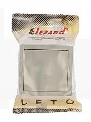 Выключатель проходной 1-кл. ОП LETO крем LEZARD 752-0300-105