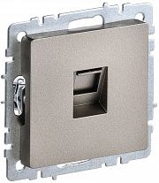 Розетка компьютерная  RJ45 кат.5E BRITE   шампань IEK BR-K10-1-K37