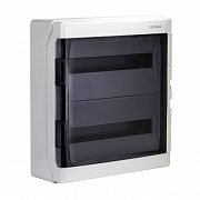 Щиток настенный ЩРн-п-36 36мод. IP65 с дверцей с клеммн. блоком 63А сер. DKC RB36W6TGD