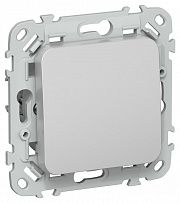 Выключатель 1-кл. СП FLITE ВС11-1-0-ФлА 10А механизм алюм. IEK FI-V10-0-10-1-K47