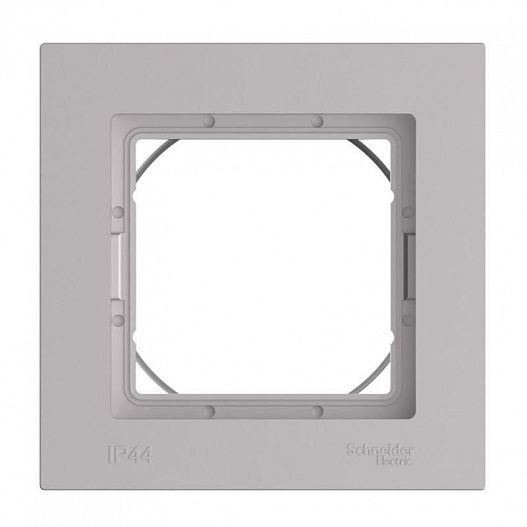 Рамка 1-м AtlasDesign Aqua IP44 алюм. SE ATN440301