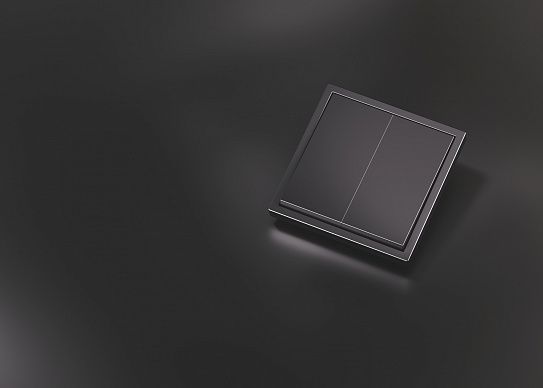 Клавиши для выключателя/переключателя двухклавишного, S70 Metal (антрацит)