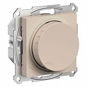 Systeme Electric AtlasDesign Песочный Светорегулятор (диммер) повор-нажим, LED, RC, 400Вт, мех. ATN001223