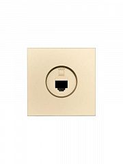 Розетка компьютерная 1-м СП ZIMA IP20 механизм зол. LEZARD 704-3688-140