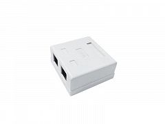 Розетка компьютерная 8P8C (RJ-45) кат.5E UTP 2 порта TOKOV ELECTRIC TKE-SMB-8P8C-2P-UTP