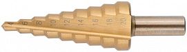 Сверло ступенчатое HSS по металлу 9 ступеней 4-20мм MOS 36382М