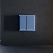 Клавиши для выключателя/переключателя двухклавишного с подсветкой, S70 (деним)