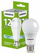Лампа светодиодная A60 12Вт грушевидная 6500К E27 230В GENERICA LL-A60-12-230-65-E27-G