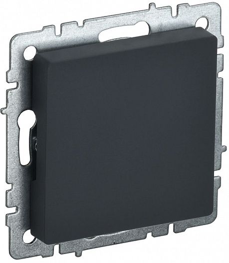 Заглушка c суппортом BRITE   графит IEK BR-PL10-K53
