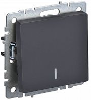 Выключатель 1-кл.  BRITE  10А с инд. графит IEK BR-V10-1-10-K53