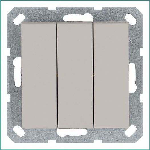 Выключатель 3-кл. 10А IP20 механизм тауп Jasmart G3031T