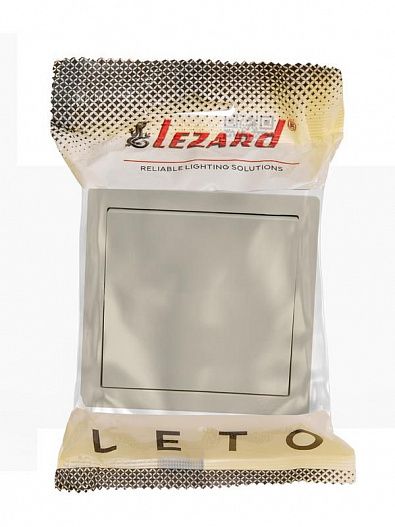 Выключатель 1-кл. ОП LETO крем LEZARD 752-0300-100