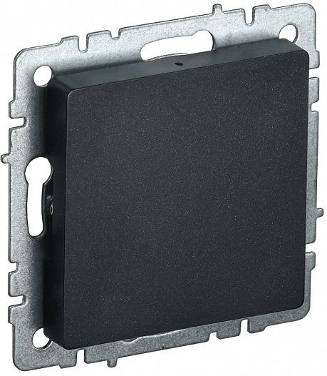 Заглушка c суппортом BRITE   черн. IEK BR-PL10-K02