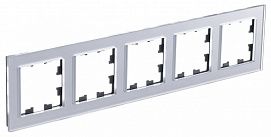 Systeme Electric AtlasDesign Nature Стекло Алюминий Рамка 5-ая, универсальная