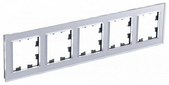 Systeme Electric AtlasDesign Nature Стекло Алюминий Рамка 5-ая, универсальная