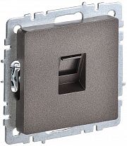 Розетка компьютерная  RJ45 кат.5E BRITE   бронза IEK BR-K10-1-K45