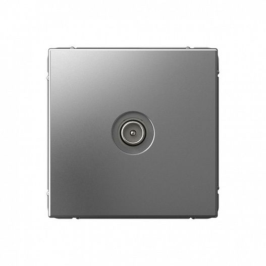 Systeme Electric ArtGallery Сталь TV Розетка проходная 4DB, механизм