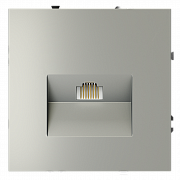 Розетка компьютерная встраиваемая VOLTUM S70 RJ45 кат.6, (сталь)