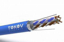 Кабель витая пара F/UTP 4х2х23AWG(0.57мм) кат.6 PVC indoor Fluked tested 305м (м) PRO TOKOV ELECTRIC TKP-C08-F/UTP-42-6-305