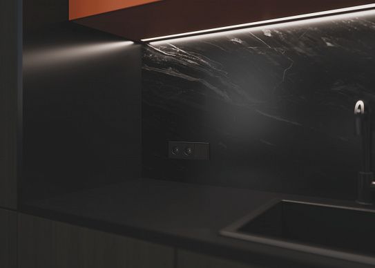 Клавиши для выключателя/переключателя двухклавишного, S70 Metal (антрацит)